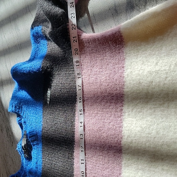 VOLCOM Alpaca Blend Striped Sweater Crew Neck Oversized Style size M - Picture 7 of 9